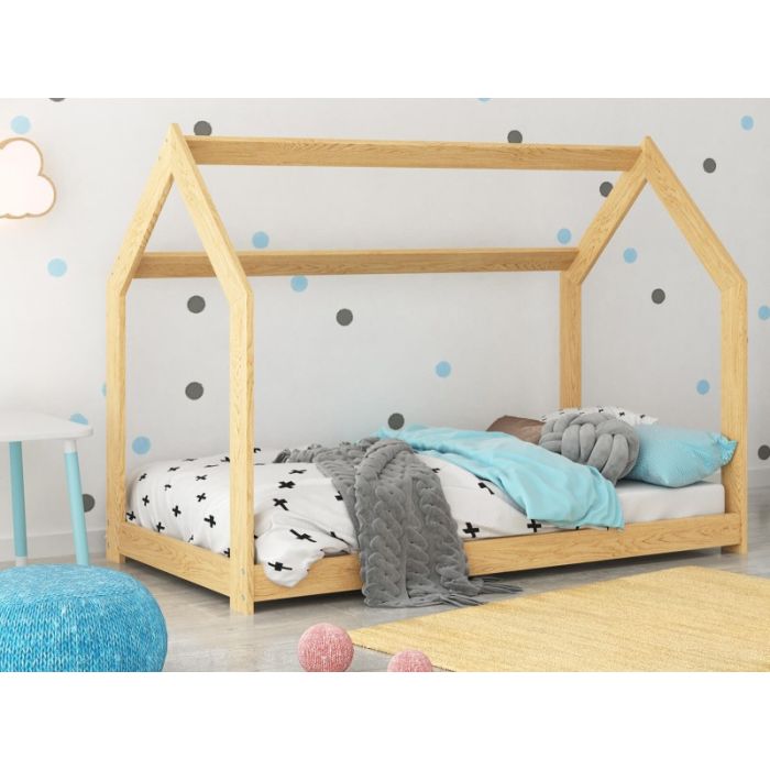 Wooden House Frame Bed