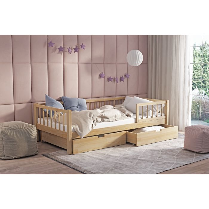 Beautiful storage bed for a toddler girl