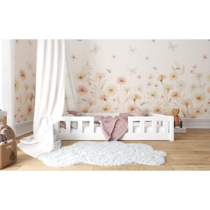 White Floor Bed For Kids and Toddlers White Floor Bed For Kids and Toddlers