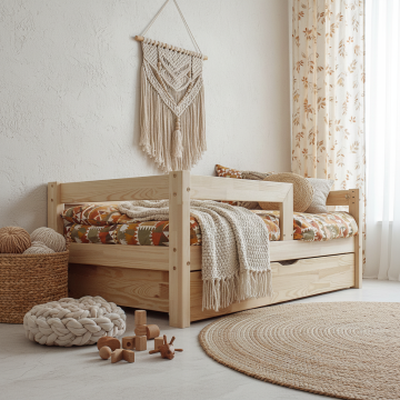 Cheap Wooden storage bed 