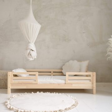 Wooden Bed with barriers