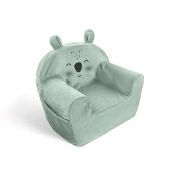 Koa Velvet Children's Armchair – Soft Foam Chair with Koala Design | Lightweight & Safe | Removable Cover | Age 1–6