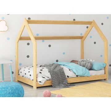 Wooden House Frame Bed