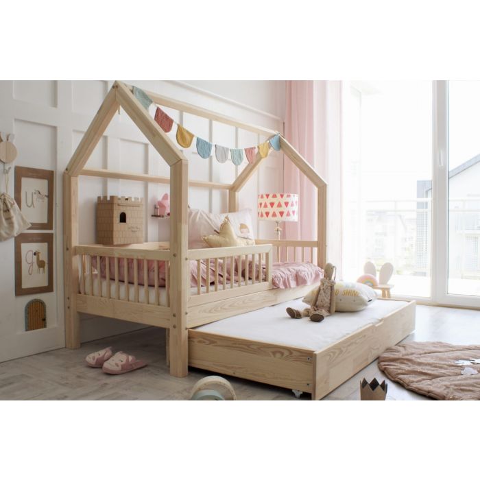 house bed with trundle bed drawer house bed with trundle bed drawer