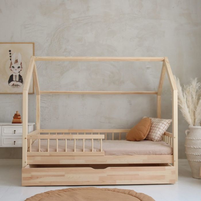 Wooden House Bed With Drawer Wooden House Bed With Drawer